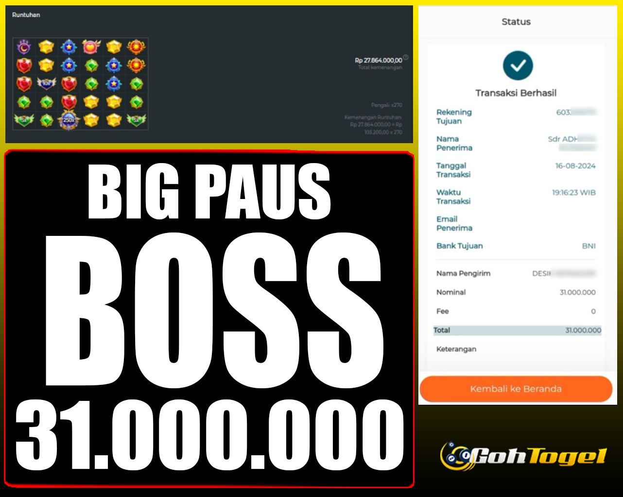 SELAMAT KEPADA ID XXX JACKPOT SLOT PRAGMATIC