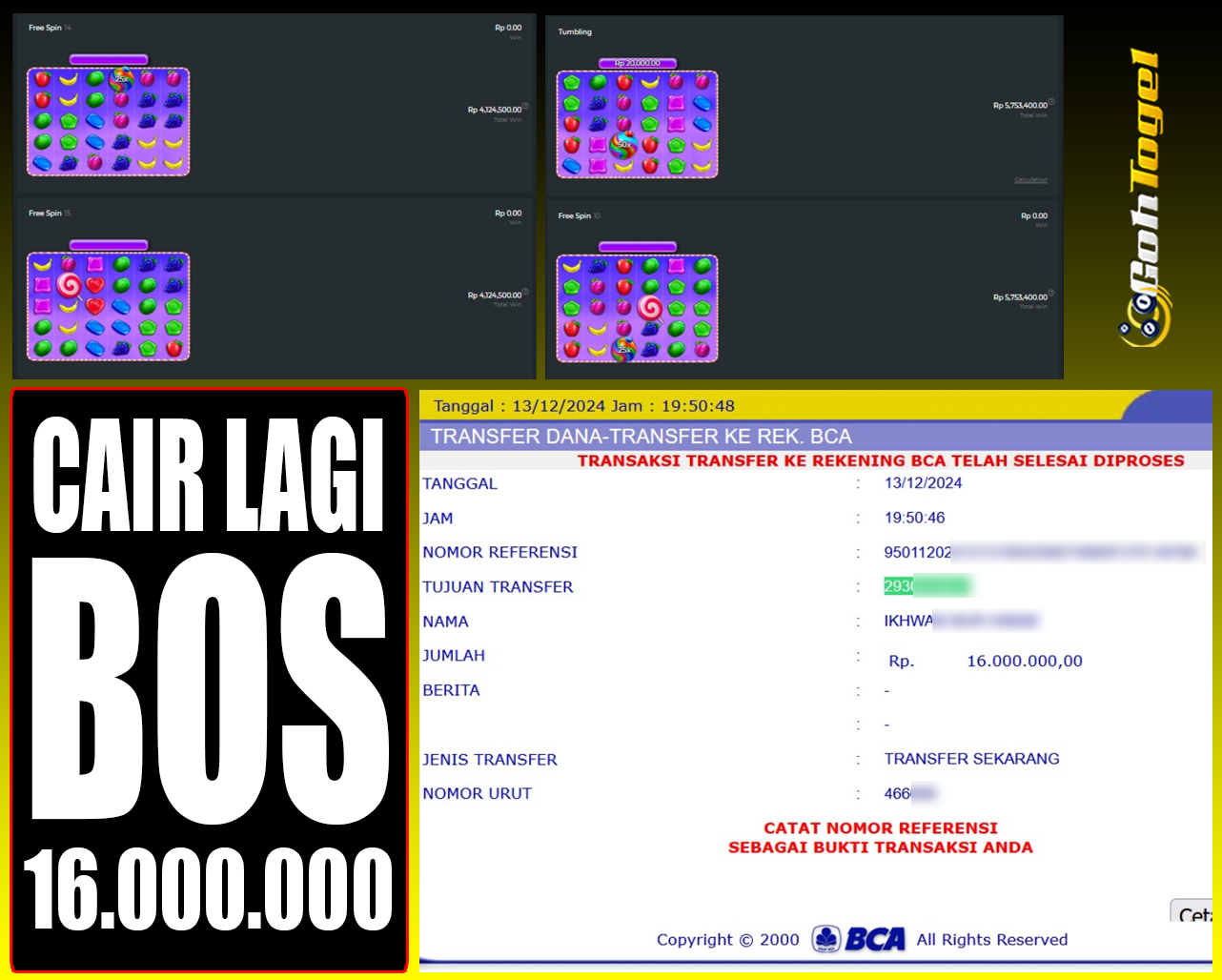 SELAMAT KEPADA ID XXX JACKPOT SLOT PRAGMATIC