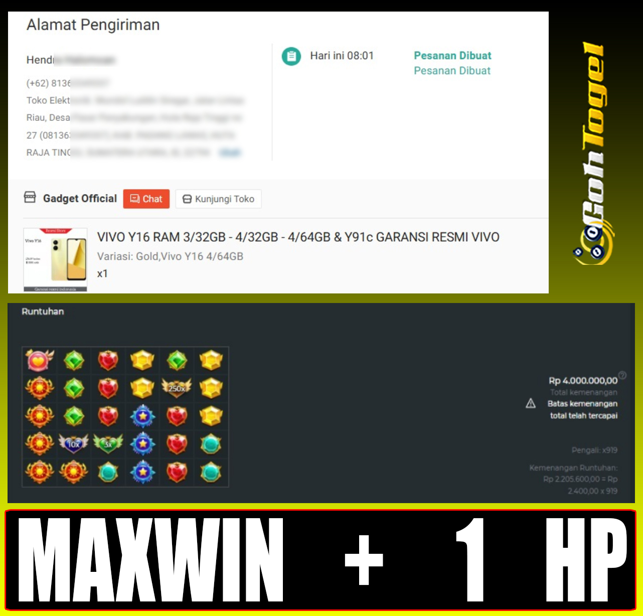 SELAMAT KEPADA ID XXX JACKPOT SLOT PRAGMATIC