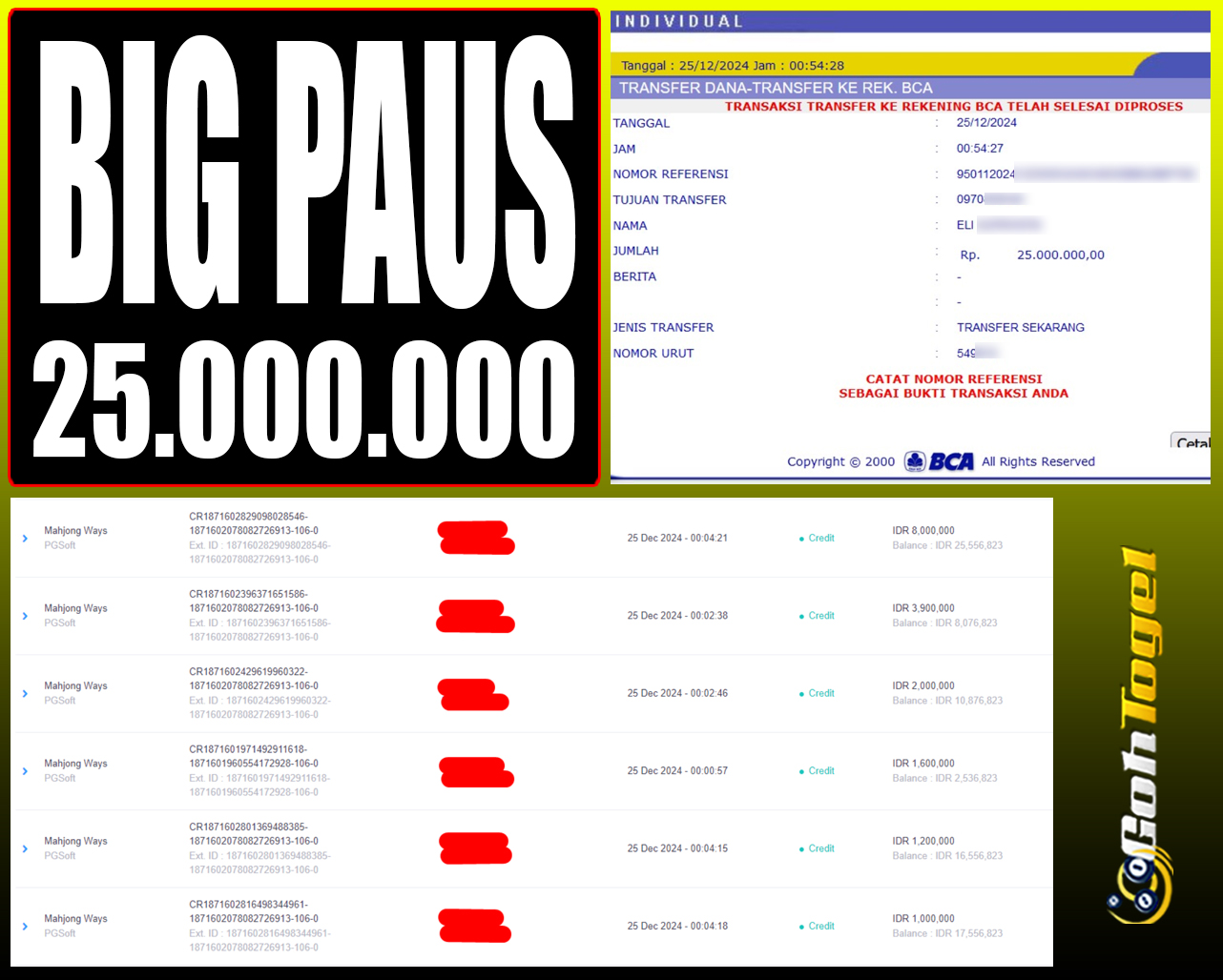 SELAMAT KEPADA ID XXX JACKPOT SLOT PRAGMATIC