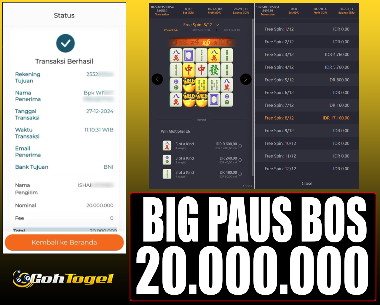 SELAMAT KEPADA ID XXX JACKPOT SLOT PRAGMATIC