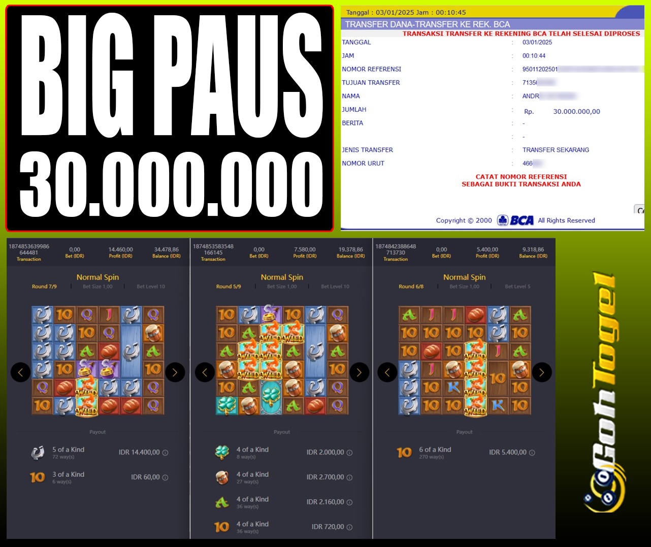 SELAMAT KEPADA ID XXX JACKPOT SLOT PRAGMATIC