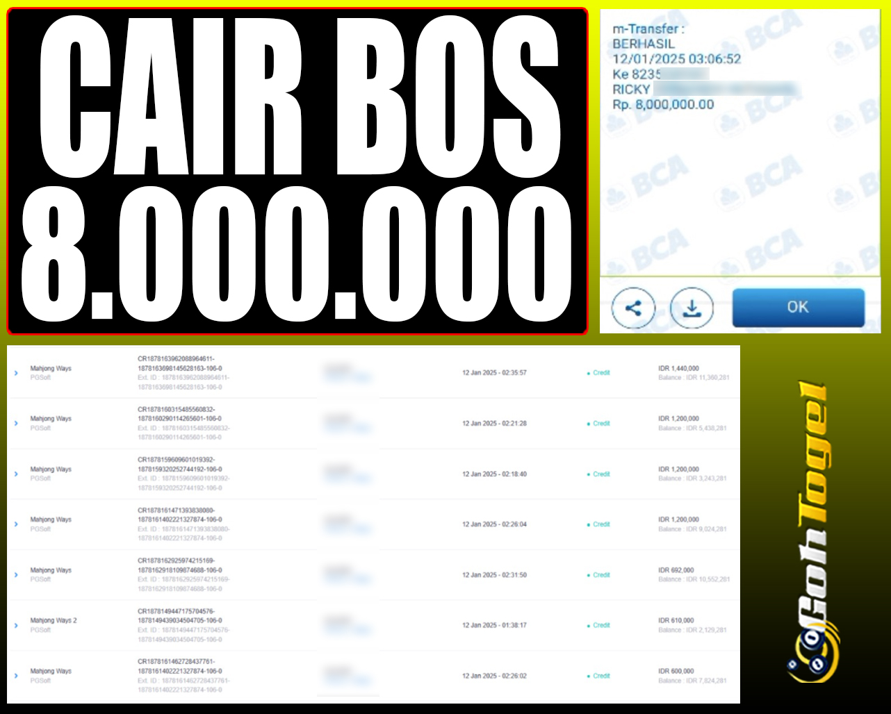 SELAMAT KEPADA ID XXX JACKPOT SLOT PRAGMATIC