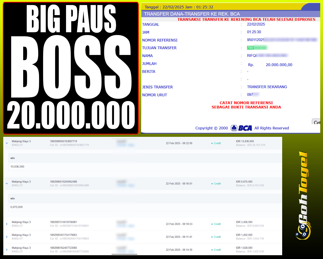 SELAMAT KEPADA ID XXX JACKPOT SLOT PRAGMATIC