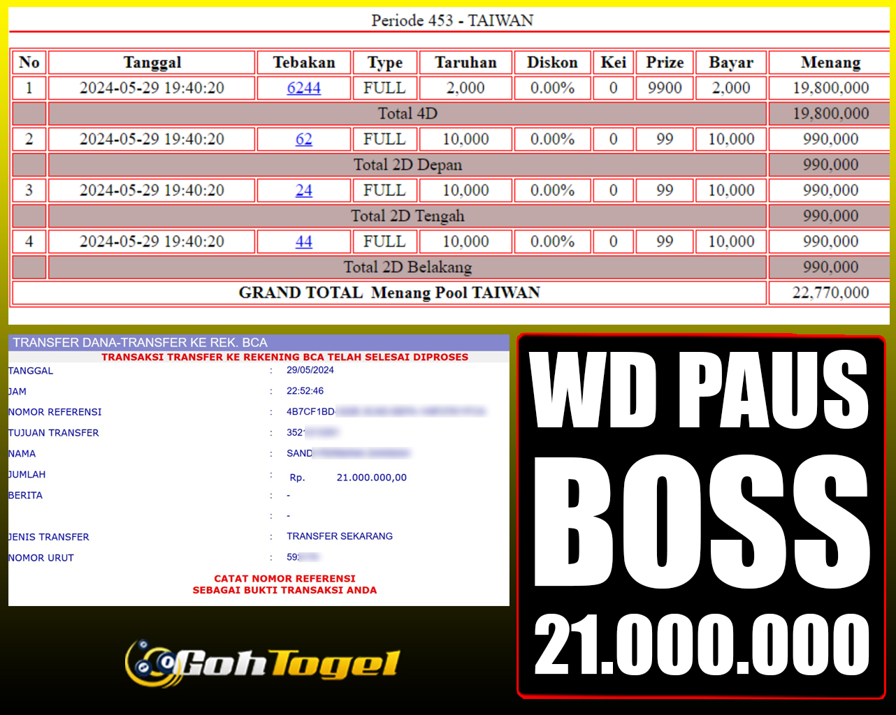 SELAMAT KEPADA ID XXX JACKPOT TOGEL TAIWAN