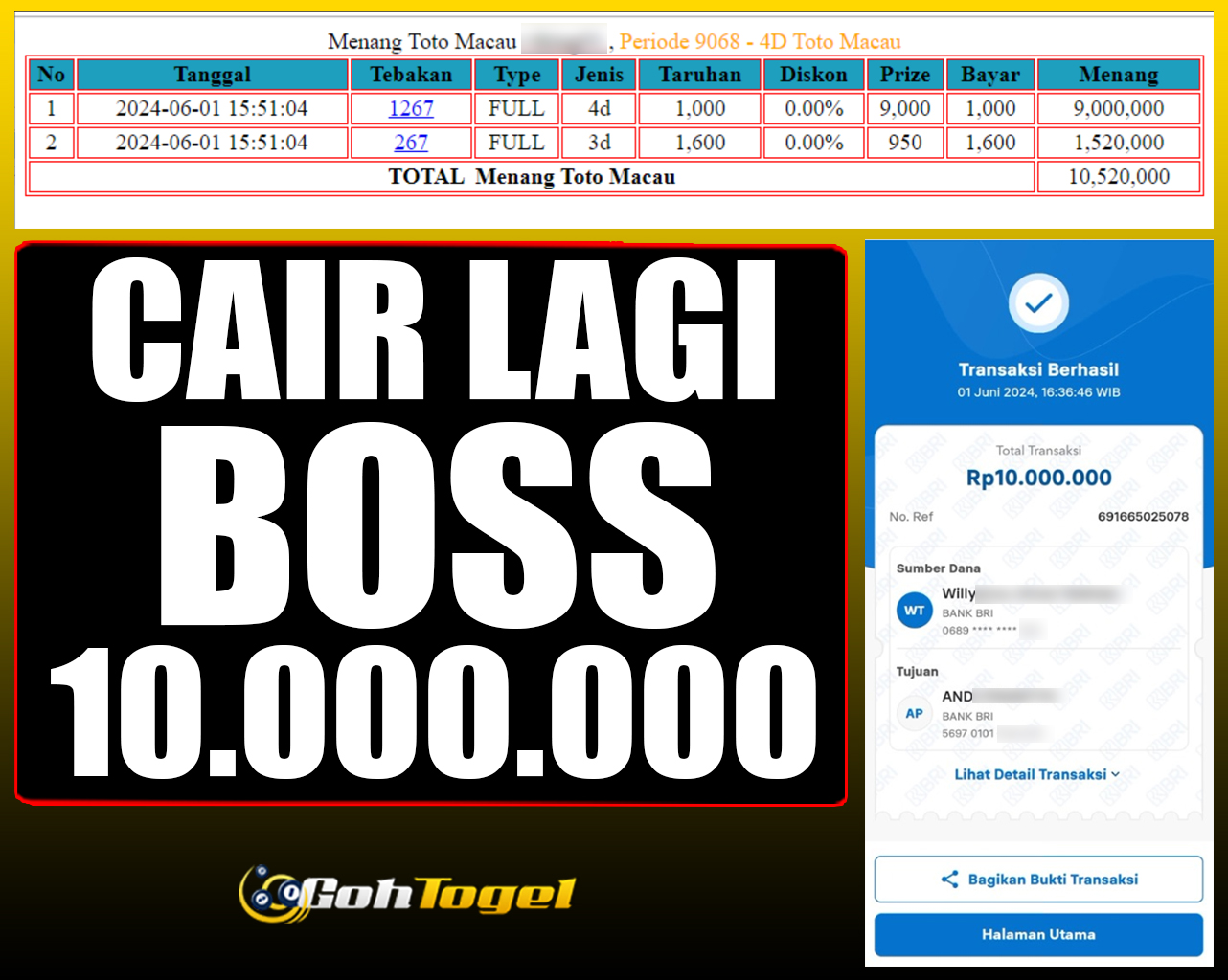 SELAMAT KEPADA ID XXX JACKPOT TOGEL TOTO MACAU