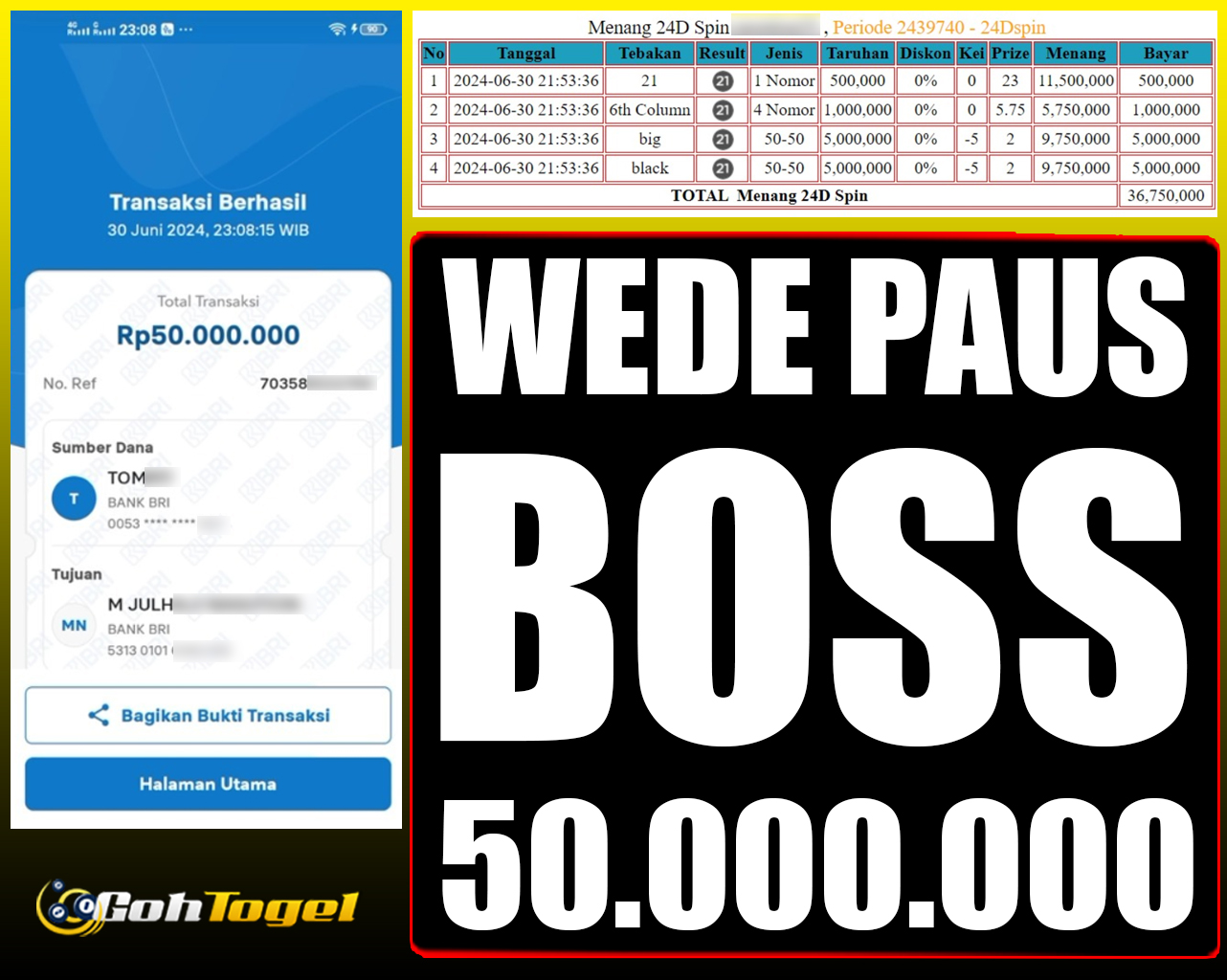 SELAMAT KEPADA ID XXX JACKPOT 24D SPIN