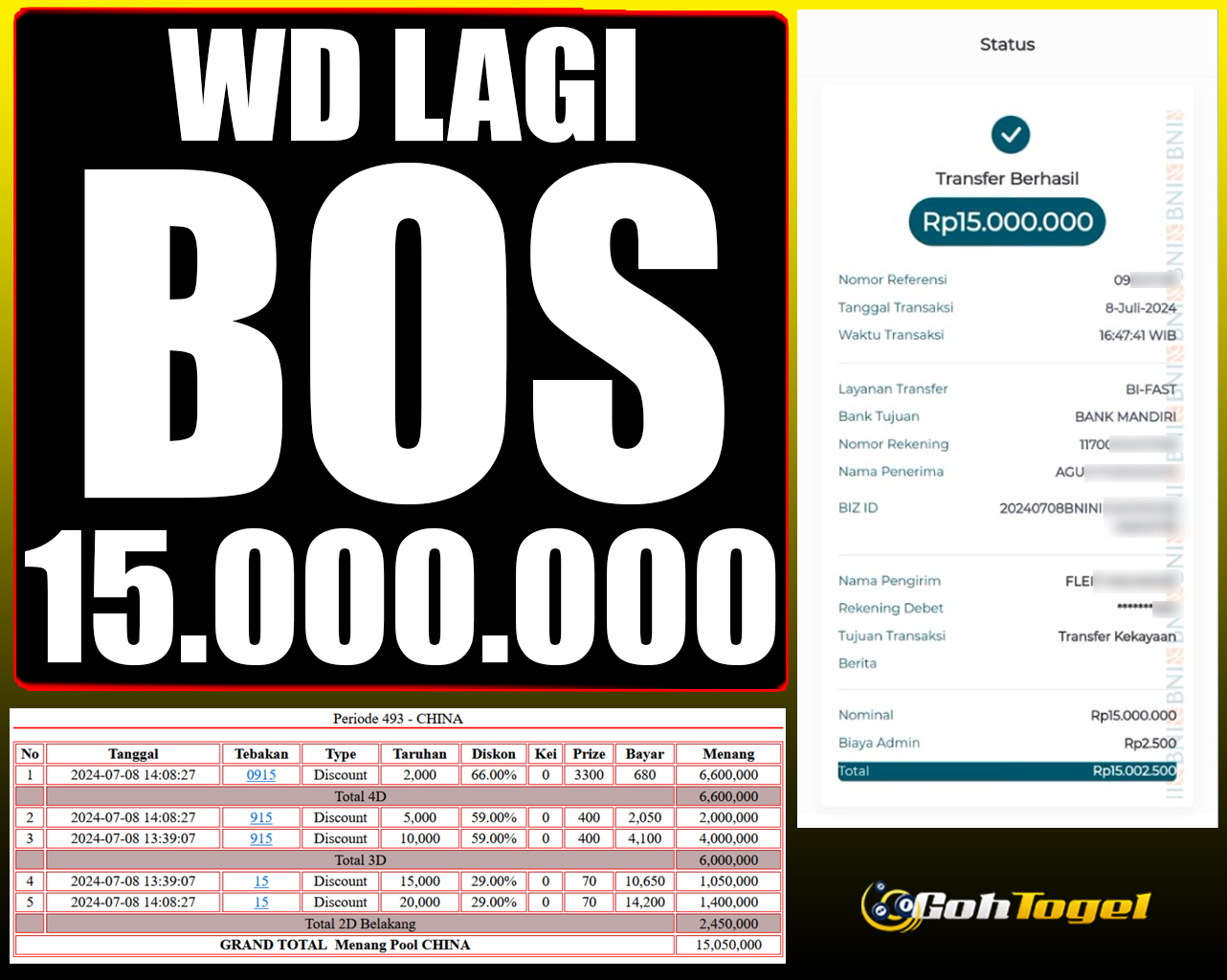 SELAMAT KEPADA ID XXX JACKPOT TOGEL CHINA