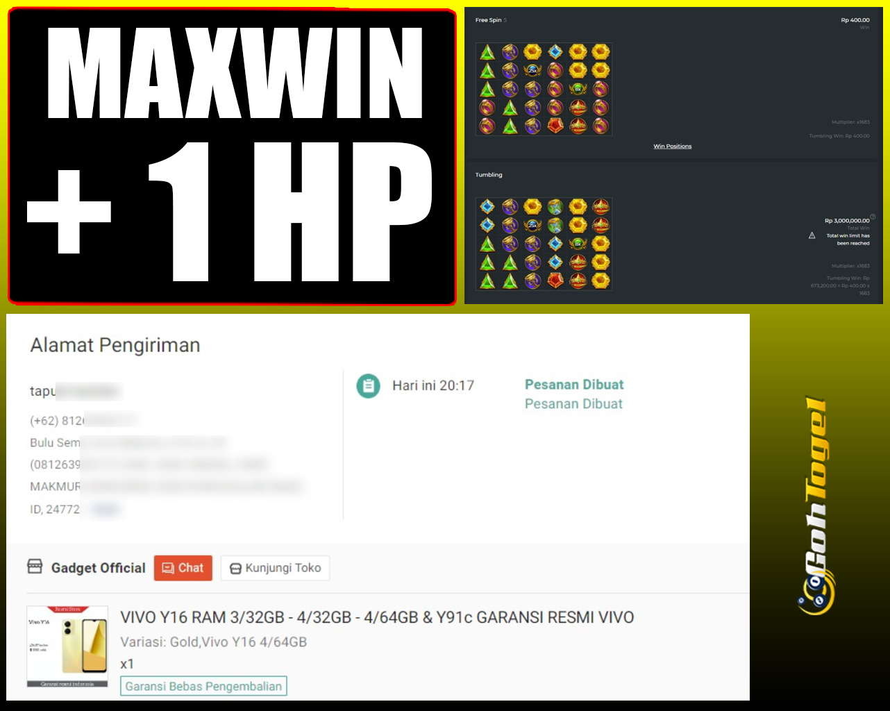 SELAMAT KEPADA ID XXX JACKPOT SLOT PRAGMATIC