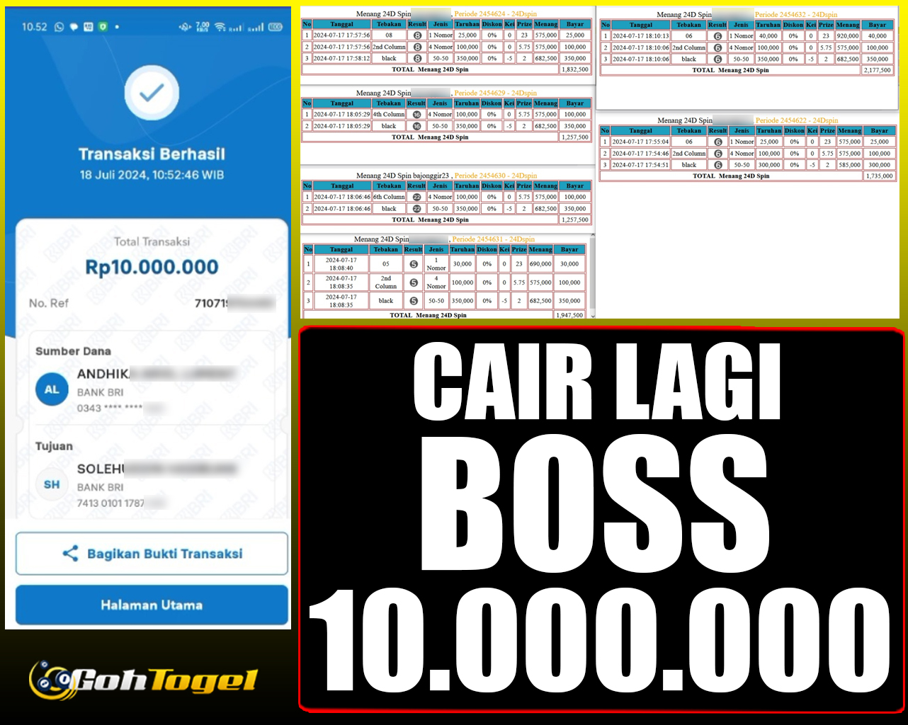 SELAMAT KEPADA ID XXX JACKPOT 24D SPIN